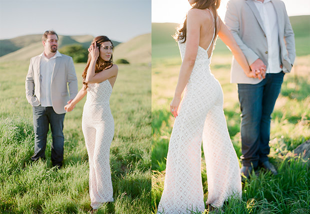 Engagement Session in Monterey, CA in rolling hills