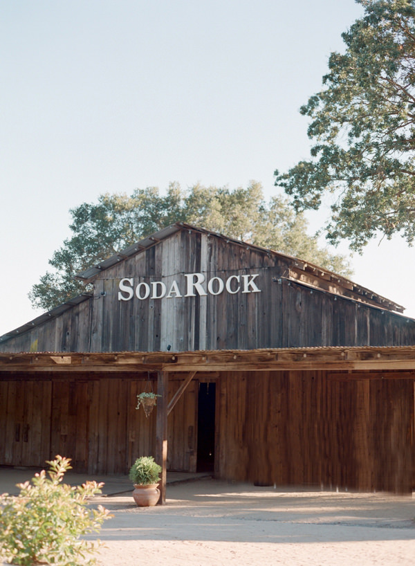 The front of Soda Rock Winery Venue in Napa Valley